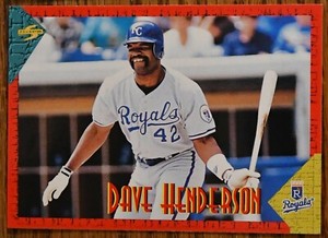 1994 Score Rookie Traded #RT18 #18 Dave Henderson Kansas City Royals