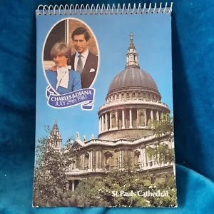 Unusual, Royal Wedding 1981 Charles And Diana Note Pad/Book - Picture 1 of 5