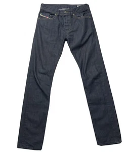 Diesel Braddom Mens Jeans Regular Slim Carrot Button Fly Blue Size 28x34 - Picture 1 of 9