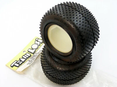 Juego de neumáticos vintage Team Losi JRXT JUNIOR-T LXT A7620 HT Mini Pin Spike NUEVO SISTEMA OPERATIVO Foto 1 de 4