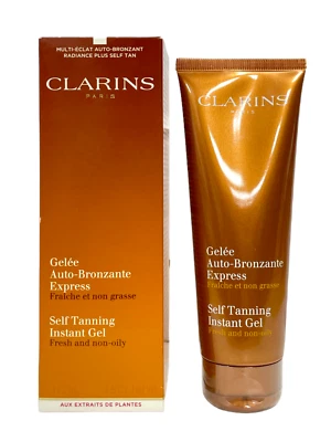 Gel instantáneo autobronceador Clarins fresco y no graso (125 ml/4,5 oz) nuevo con caja  Foto 1 de 3