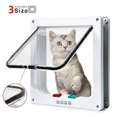 MARKENLOS Katzenklappe Hundeklappe mit Tunnel PetSafe Haustiertür Katzentür Cat Door M-XL