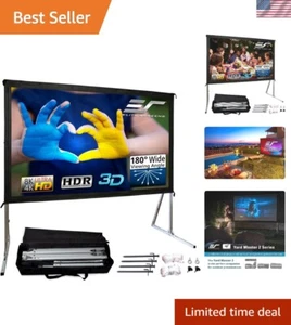 120-INCH Projector Screen|Outdoor Indoor Movie Screens|16:9 Freestanding Port... - Picture 1 of 12