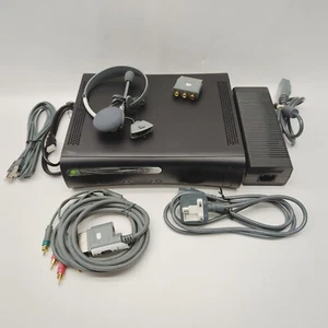 Blades Dashboard Xbox 360 Elite Schwarz Konsole mit allen Kabeln Headset *RISS - Bild 1 von 10