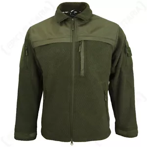 Hextac Elite Fleece Jacket - Olive Coat Top Jumper New Military Green All Sizes - Picture 1 of 9