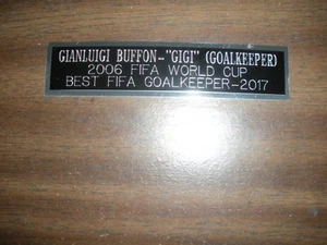 GIANLUIGI BUFFON (SOCCER) NAMEPLATE FOR SIGNED BALL CASE/JERSEY CASE/PHOTO - Picture 1 of 1