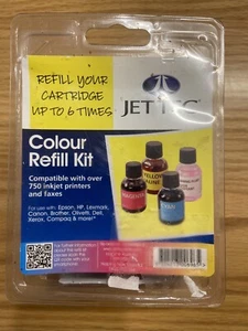 Jet Tech - Colour Refill Kit - Inkjet - Epson, HP, Canon, Brother, Dell, Xerox - Picture 1 of 3