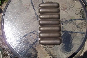 Wagner Ware PAT'D 6. Juli 1920 Gusseisen Krusty Korn Kobs Mais Brot Pfanne 1319 - Bild 1 von 3