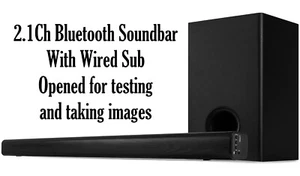 New, Bush SR215Y 2.1Ch Bluetooth USB HDMI Optical In Soundbar With Wired Sub - Picture 1 of 24