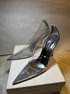 NEW! Good American Cinder-F*cking-Rella Heels GLASS02 SZ 10 (fits size 9 best) - Picture 1 of 4