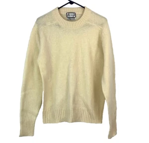 Suéter de Colección Años 70 80 Hombre Duds Crema Lana Shetland Crew Para Hombres XL - Imagen 1 de 4