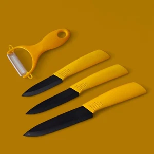 S-HubOla Keramik Messer Set 4Tlg. Kochmesser  Scharf Küchenmesser SHubOla - Bild 1 von 10