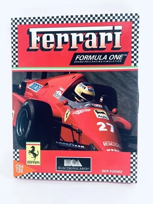 Commodore 64 128 Ferrari Formula One Computer Game Rick Koenig EA Complete CIB - Image 1 of 4