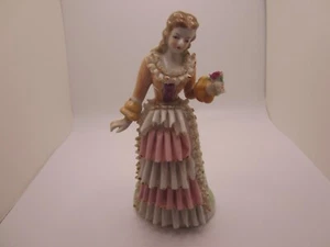 Vintage Orion 6 1/2 Inch Female Figurine Holding a Flower - Made in Japan - Picture 1 of 5