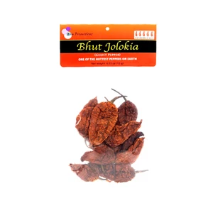Ghost Pepper/Bhut Jolokia Whole Dried Pods, 14-16 pods; Free USA Shipping! - Picture 1 of 7