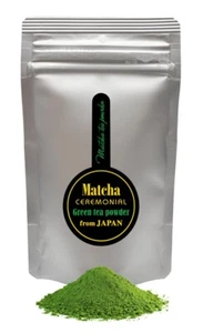 GENUINE JAPAN CEREMONIAL MATCHA TEA POWDER FROM KAGOSHIMA - Picture 1 of 1