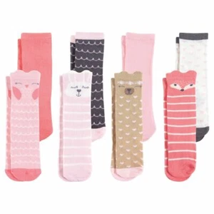 Hudson Baby Knee High Socks, 8-Pack, Forest Girl Stripe - Picture 1 of 1