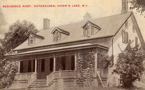Residence Robt Sutherland Hunn's Lake NY Postcard - Picture 1 of 2