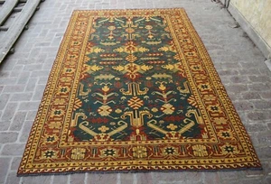 6'9 x 10 alfombra kilim persa qafqazi de colección tribal afgana de alta calidad hecha a mano - Imagen 1 de 12