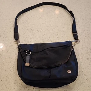 LULULEMON All Night Festival Bag Large Black Crossbody Purse - Picture 1 of 9