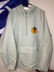 Vintage 80s Chalk Line Chicago Blackhawks Pullover Windbreaker Size Large Thin - Picture 1 of 5
