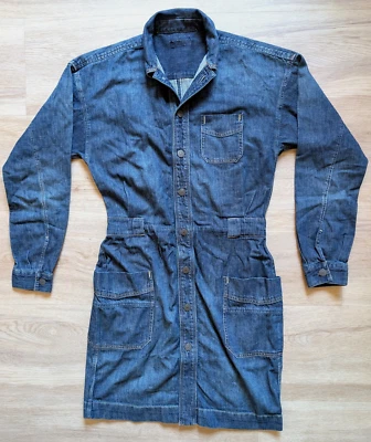 Ralph Lauren Denim Dress Womens Blue Long Sleeve Button Up Western Cowgirl 90s - image 1 of 4