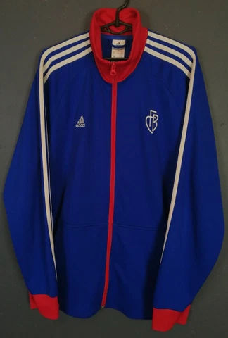 MENS ADIDAS FC BASEL 1893 2013/2014 JACKET TRAINING SOCCER FOOTBALL SIZE L LARGE Cover