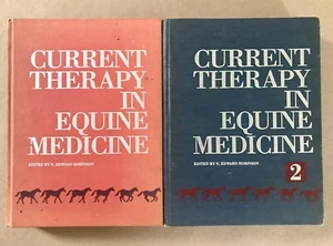 Current Therapy In Equine Medicine, Vol 1 & 2, by N. Edward Robinson, 1980s, HC - Picture 1 of 14