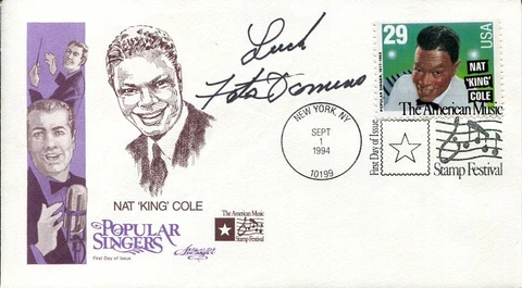 Fats Domino Blueberry Hill Blues Rock & Roll Singer Pianist Signed Autograph FDC Cover