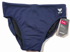Traje de baño TYR Durafast Elite Racer Brief azul marino para hombre talla 30 - Imagen 1 de 5
