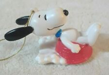 Peanuts Christmas Ornament Snoopy Sledding In His Dog Bowl