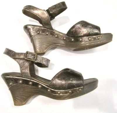 $200 GABOR UK 5 US 7 expresso PLATAFORMA SANDALIA METÁLICA MARRÓN CABEZAS DE UÑAS sexy Foto 1 de 4