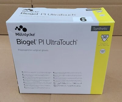 Guantes quirúrgicos Biogel Pl UltraTouch TALLA 6, CAJA de 50 pares, # 41160 Exp. 2025 Foto 1 de 4
