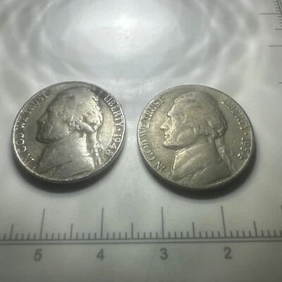 1948 And 1954 Double Stamped Nickels ERROR - Image 1 of 4