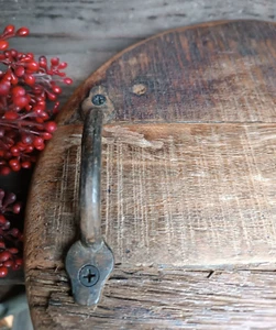 ❤ Rundes XXL Tablett aus Altholz mit Griffen  Deko  Holz Vintage alt used ❤ - Bild 1 von 5