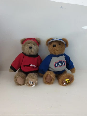 2-DALE EARNHARDT, JR. # 8 Brown Black Red Nascar BOYDS Bear Plush Lowes #48 B6 Cover