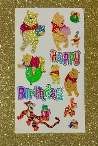 WINNIE THE POOH PUUH GLITZER Stickeralbum Sticker 90er Vintage Aufkleber SELTEN - Bild 1 von 1