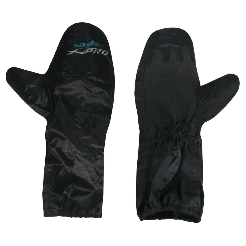 Gloves Cover 100% Waterproof Over Mittens Motorcycle Motorbike Black - Immagine 1 di 1