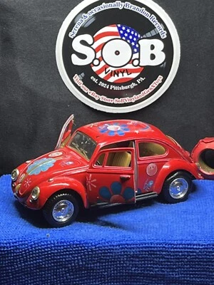 Kinsmart Friction 1967 Volkswagen Classical Beetle Red Diecast 1:32 EX Cond VW - Image 1 of 4