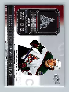 2023-24 Upper Deck Rookie Retrospective #RR18 Matias Maccelli - Picture 1 of 2