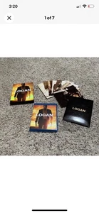 LOGAN BluRay + DVD Walmart Exclusive Cards/Poster 3 Disc/Noir OOP RARE - Foto 1 di 7