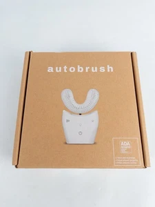 AutoBrush Sonic Pro U-Shaped Adult Electric Toothbrush – White Hands-Free Clean - Picture 1 of 8