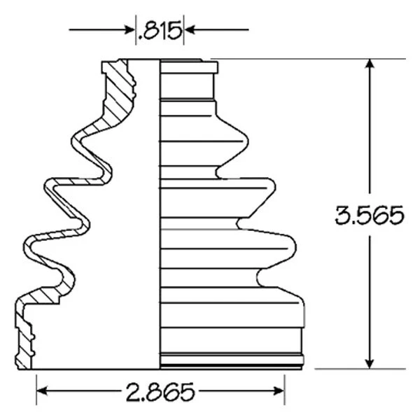 For Suzuki Grand Vitara 1999-2005 EMPI 86-2386D CV Joint Boot Kit - Изображение 1 из 1