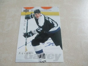 AARON GAVEY AUTHENTIC SIGNED/AUTOGRAPHED UPPER DECK CARD NHL TAMPA BAY LIGHTNING - Picture 1 of 4