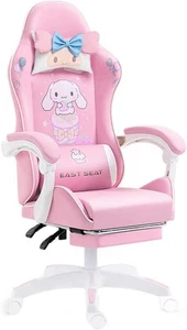 Gaming Stuhl Erwachsene Gaming Stuhl Mädchen Niedlich Computer Ledersessel Büro... - Bild 1 von 7
