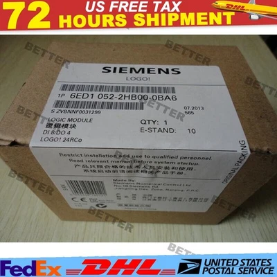 New Siemens 6ED1 052-2HB08-0BA0 6ED1052-2HB08-0BA0 LOGO! 24RCEO (AC) US FREE TAX - Image 1 of 4