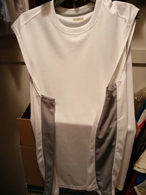 背心上衣衬衫 - 无袖 Camp David XXL,两侧灰色条纹 — 第 1/4 张图片