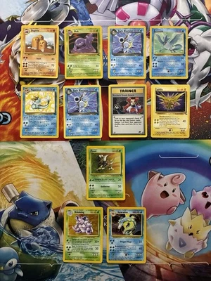Vintage Pokemon Card Lot WOTC Holo Etc Articuno Blastoise Vaporeon. Zapdos - Image 1 of 4
