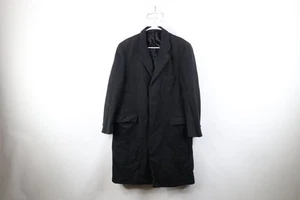 Vtg 20s 30s De Pinna Mens 39R Distressed Wool Herringbone Overcoat Jacket USA - Picture 1 of 19