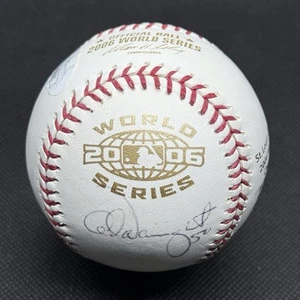 Adam Wainwright Signed 2006 World Series Logo Baseball JSA COA Cardinals - Picture 1 of 3